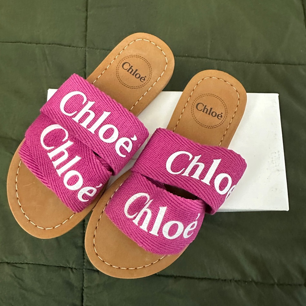 Pink Chloe Slides